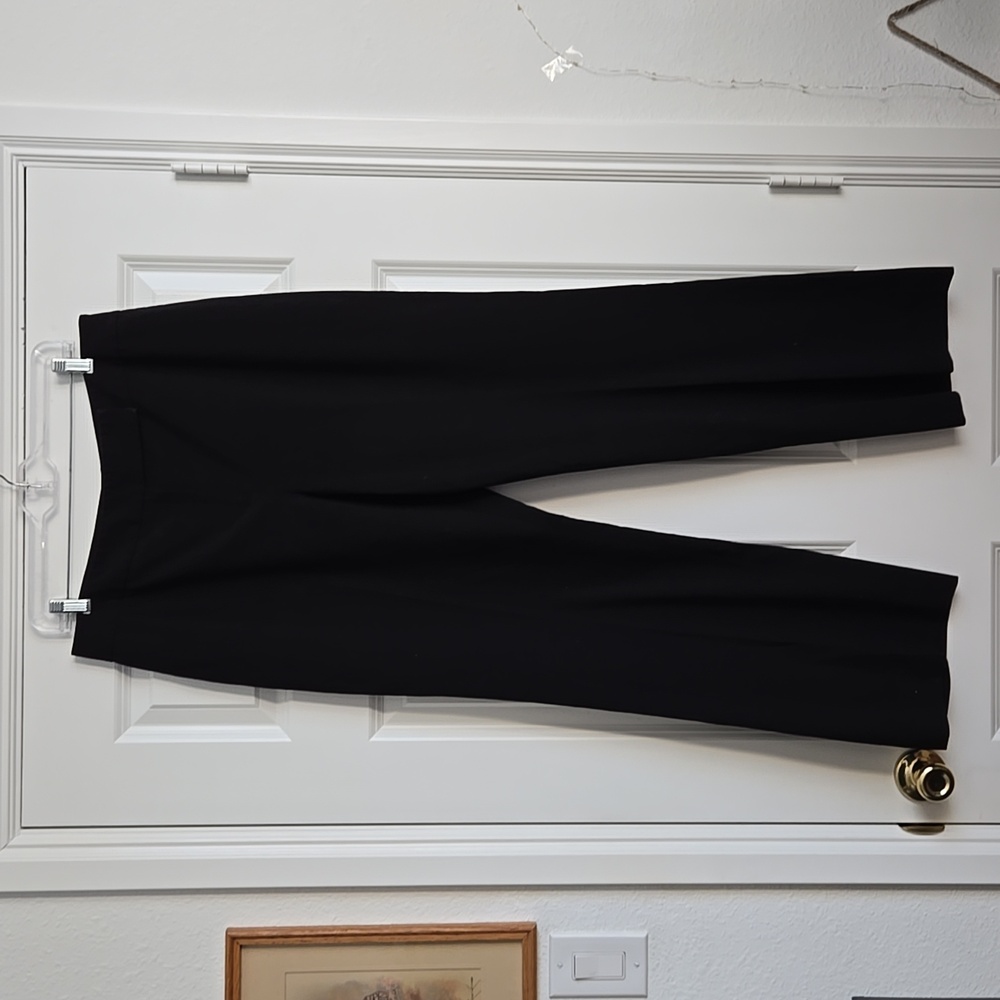 Tahari black trouser dress pants
